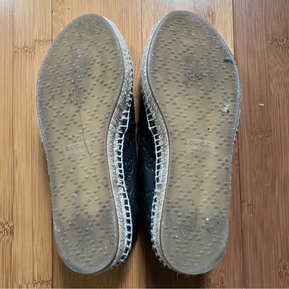 100% AUTHENTIC GUCCI Logo Espadrilles SIZE: 4 - Picture 10 of 14